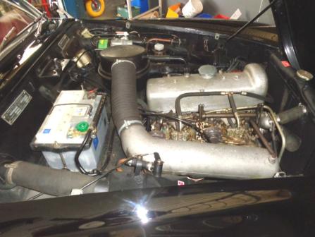 Restaurierter Motor Mercedes Sportcoupe